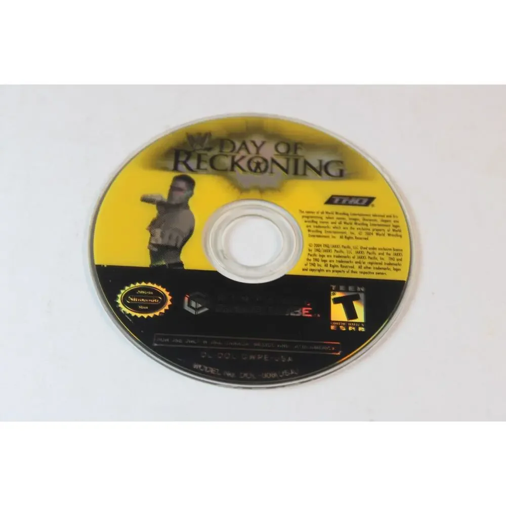 WWE: Day of Reckoning (Nintendo GameCube, 2004) Game Disc Only, tested/works